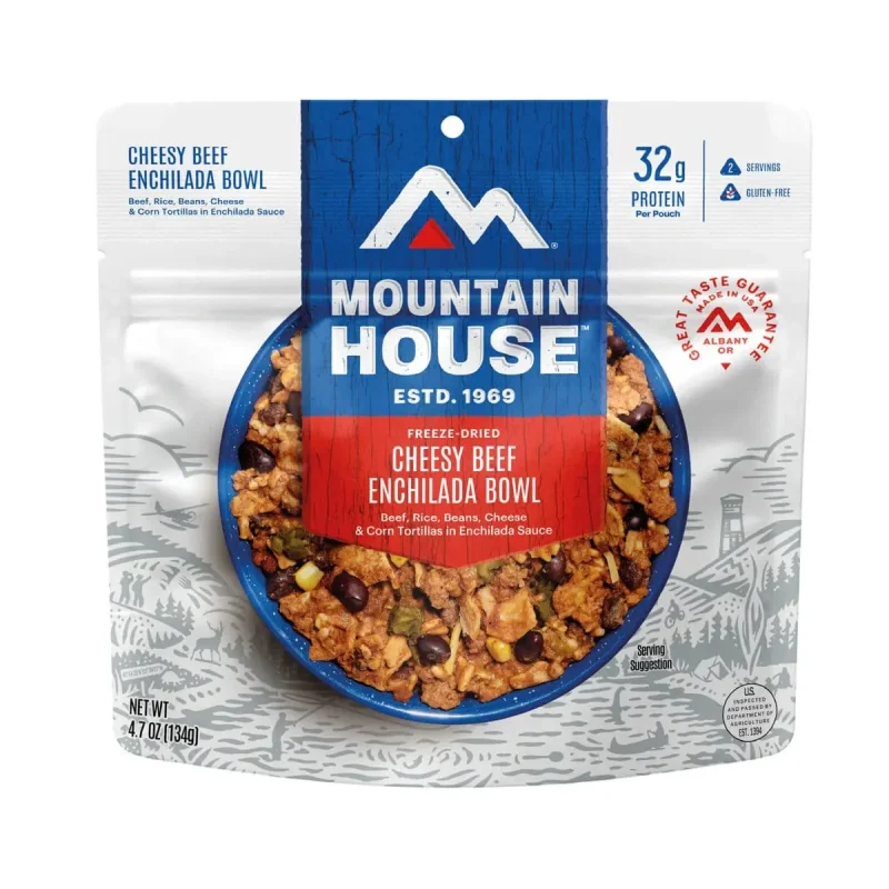 Mountain House Freeze-Dried Cheesy Beef Enchilada - Just Add Water